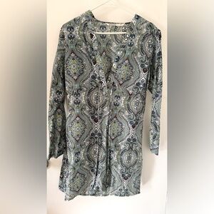 Athleta Green and Blue Tunic Size XS